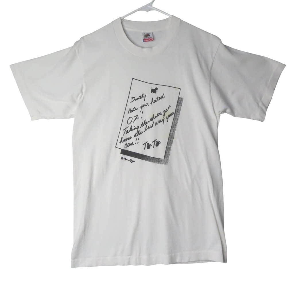 Vintage Wizard Of Oz Toto Dorothy Kami Kaze Single Stitch USA T Shirt Medium